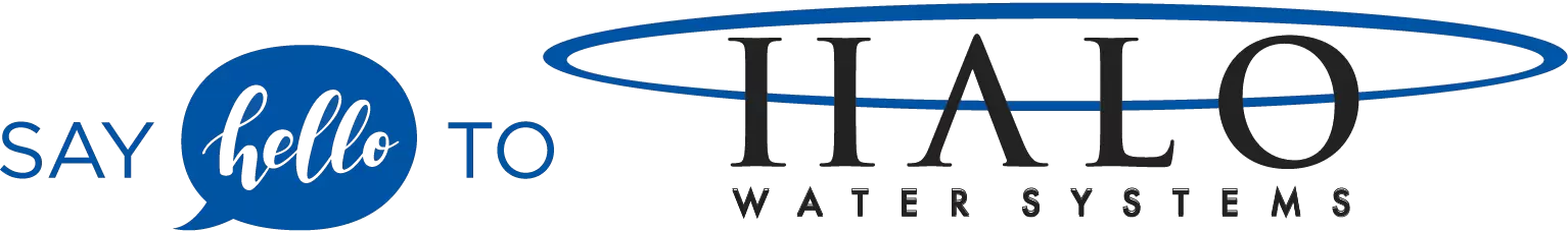 Say Hello to HALO Water Systems logo. Authorized installer EaZy Electrical & Plumbing.