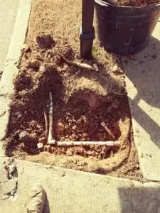 Bridge Mill Sprinkler Repair from Fiber Optic Installation Damage