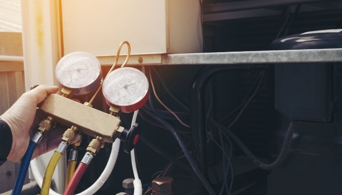 Technician Checking Hvac System 2